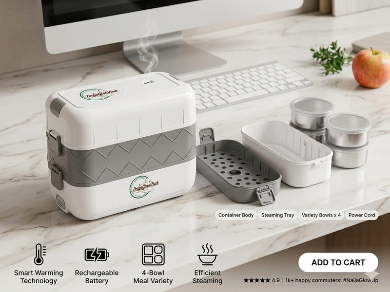 The GlowWarm Smart Multi-Layer Electric Heating Lunch Box