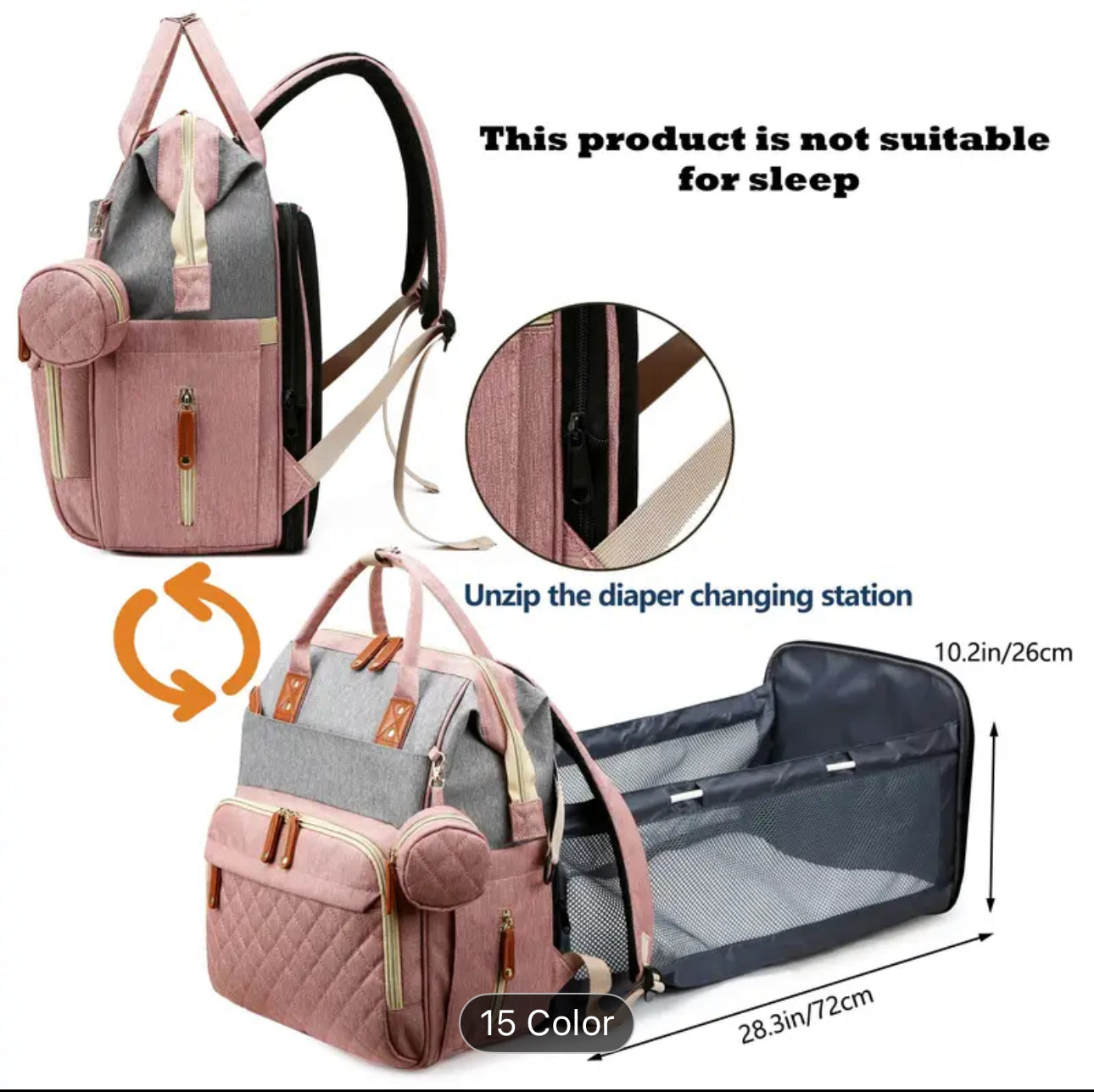 Multifunctional baby bag