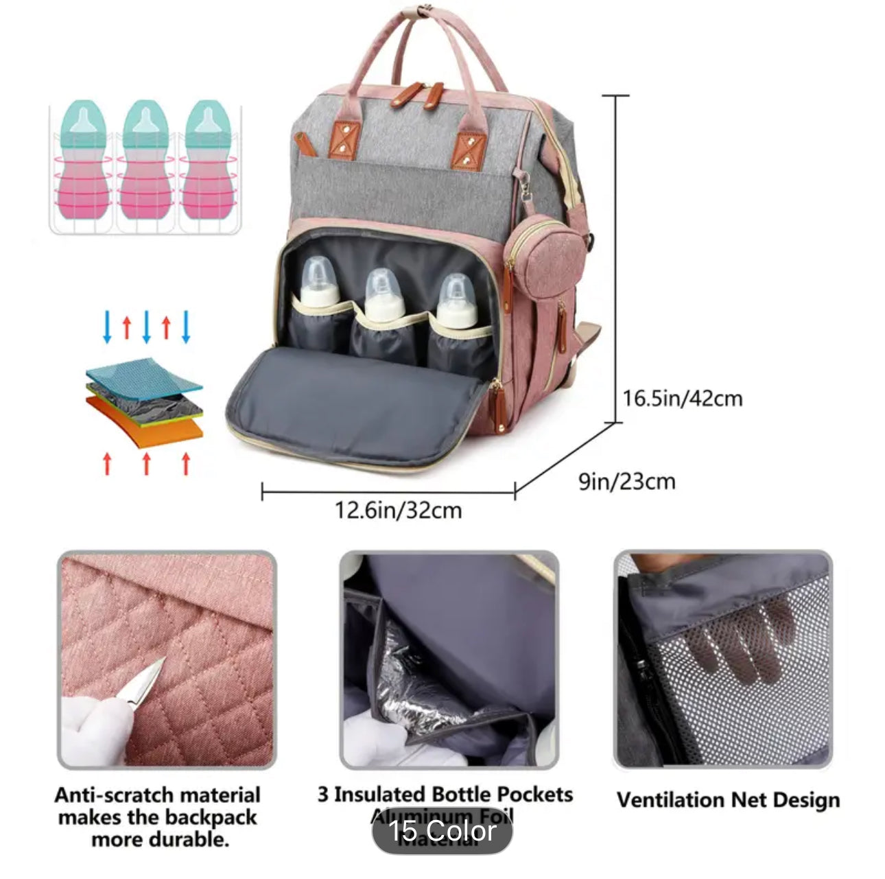 Multifunctional baby bag