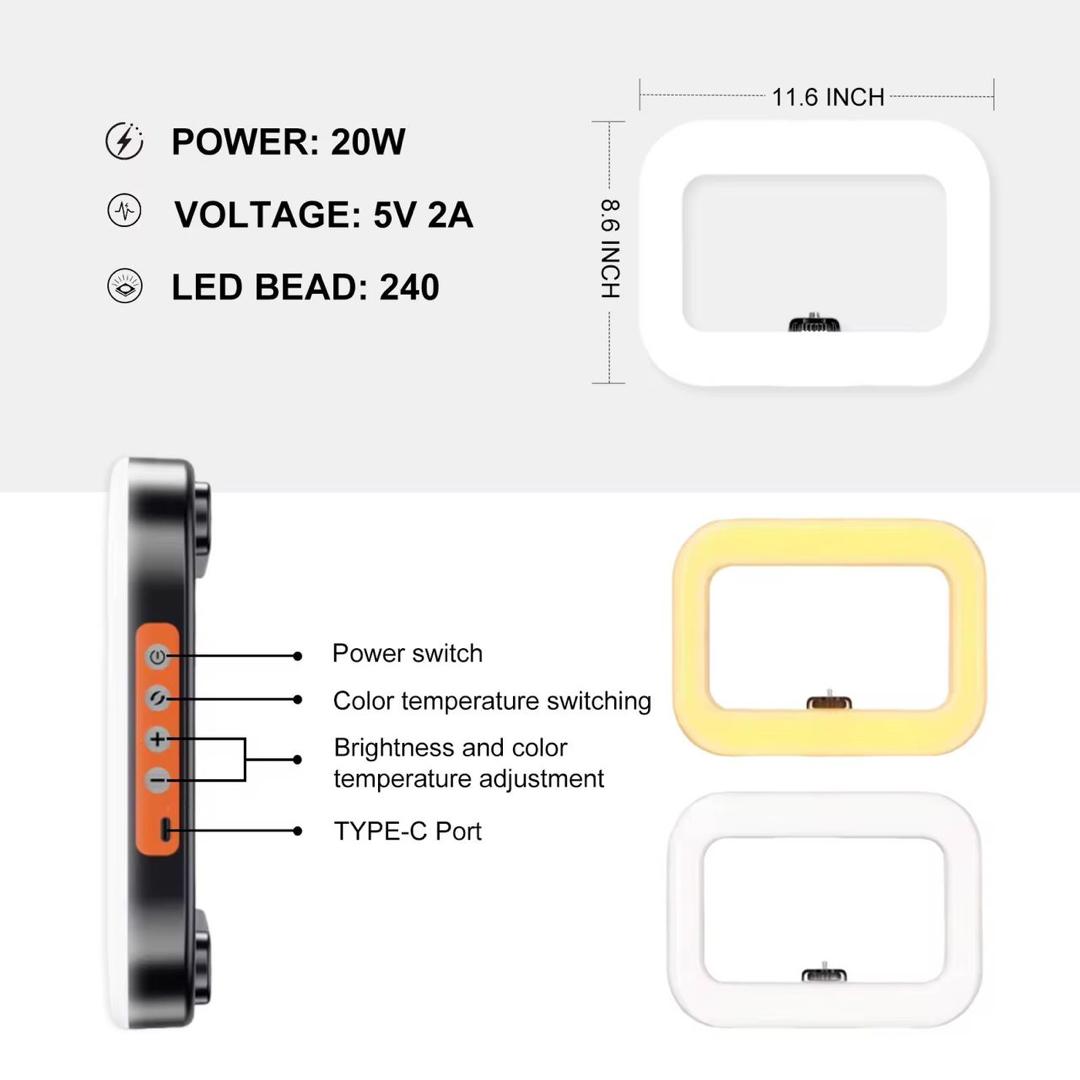 YM200 Camera Ring Light Video Rig